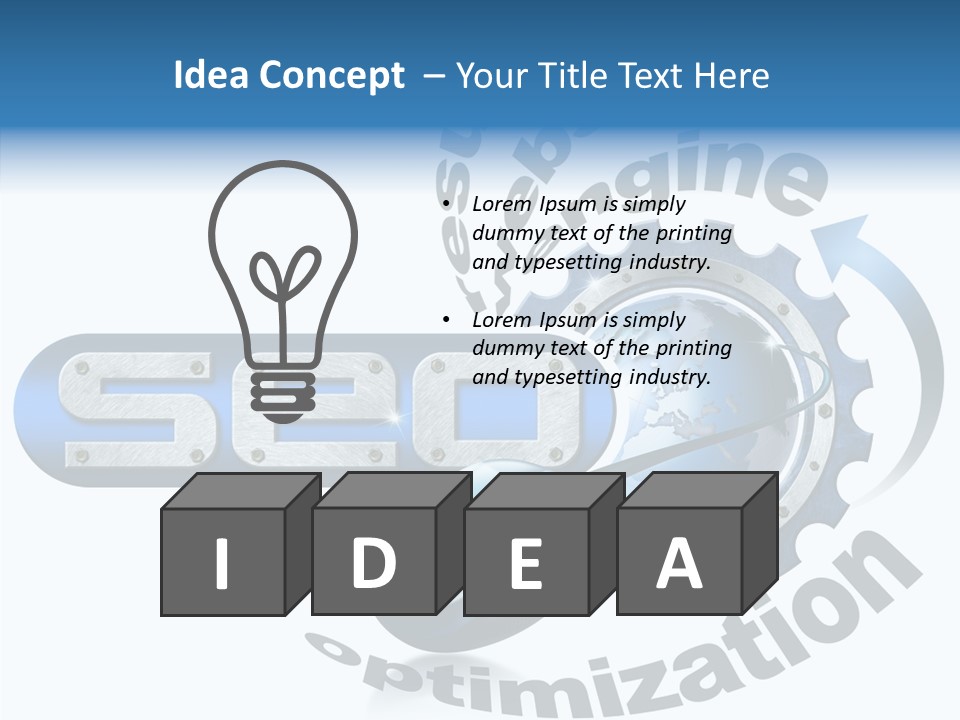 Optimization Results Engine PowerPoint Template