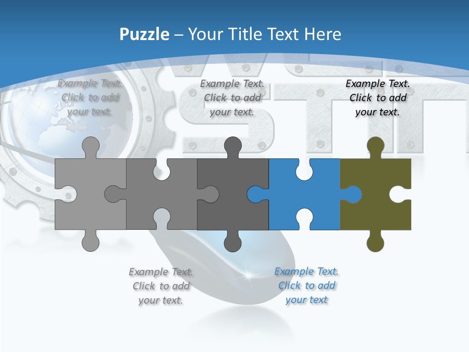 Digital Written Engine PowerPoint Template