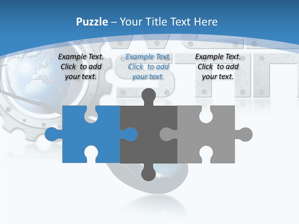 Digital Written Engine PowerPoint Template