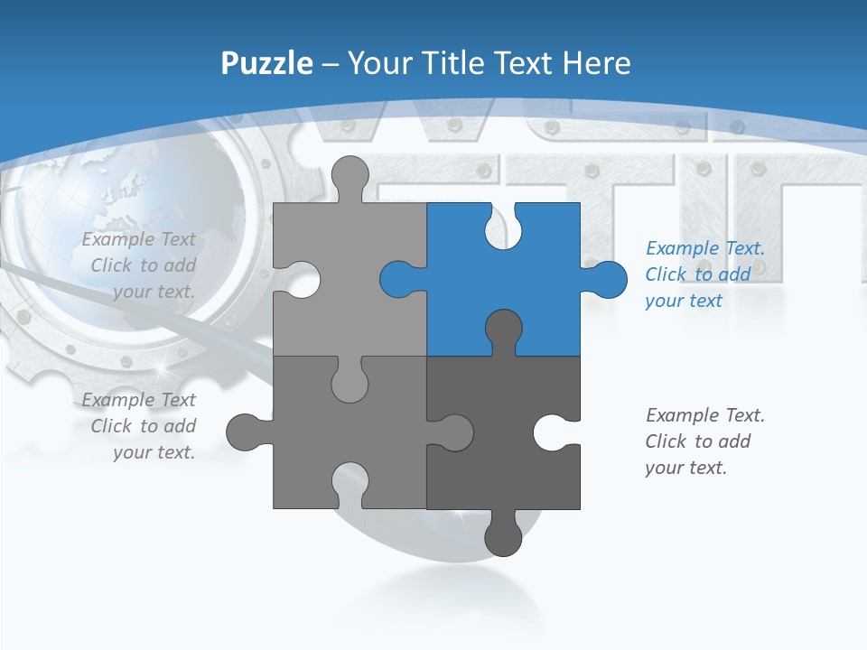 Digital Written Engine PowerPoint Template