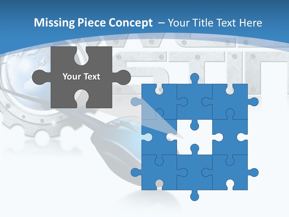 Digital Written Engine PowerPoint Template