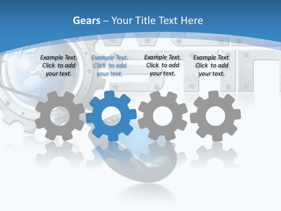 Digital Written Engine PowerPoint Template