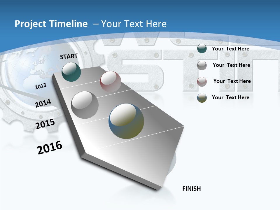 Digital Written Engine PowerPoint Template