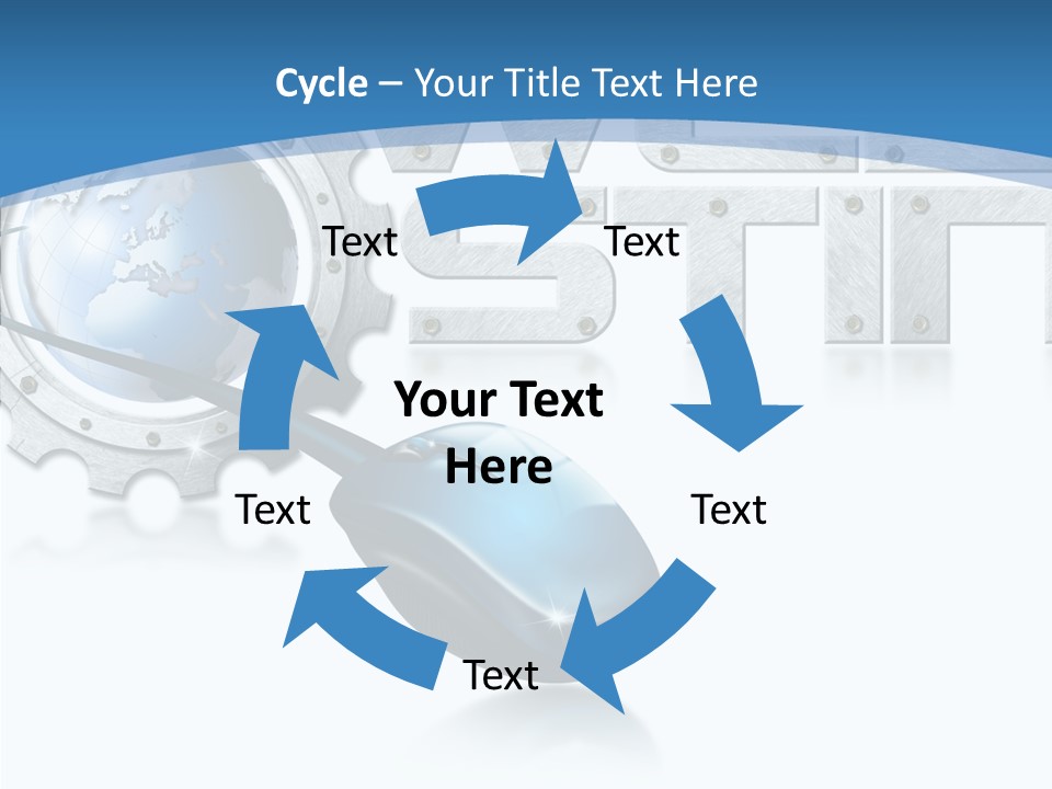 Digital Written Engine PowerPoint Template