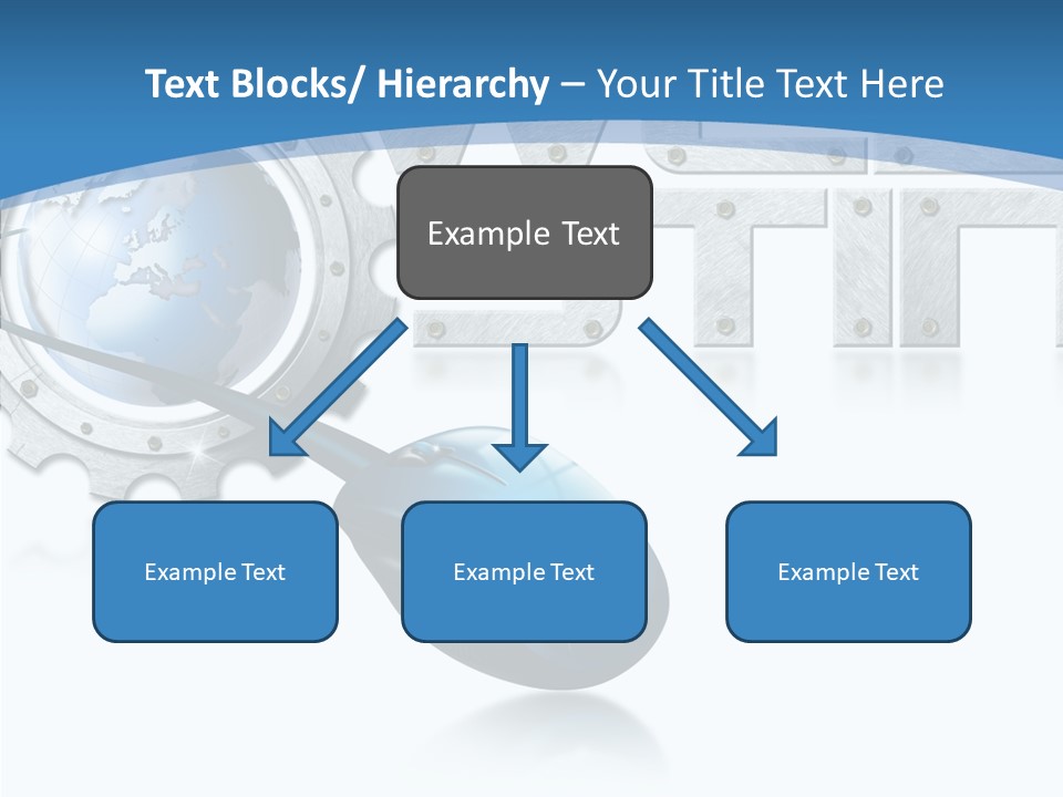 Digital Written Engine PowerPoint Template