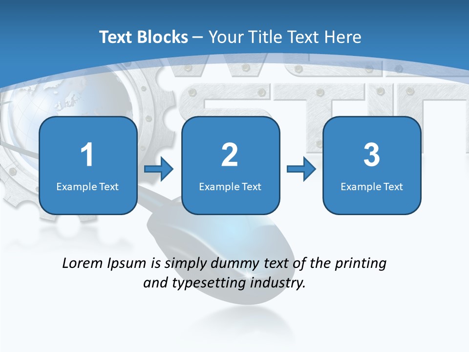 Digital Written Engine PowerPoint Template