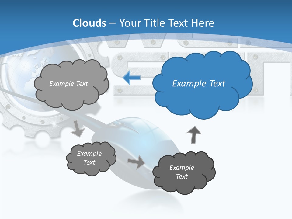 Digital Written Engine PowerPoint Template