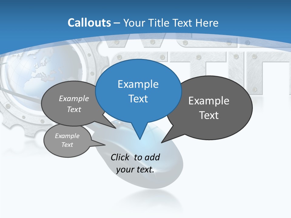 Digital Written Engine PowerPoint Template