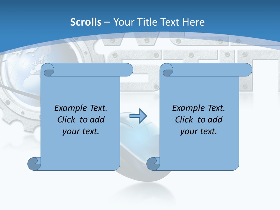 Digital Written Engine PowerPoint Template