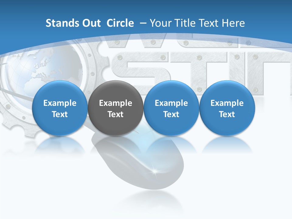 Digital Written Engine PowerPoint Template