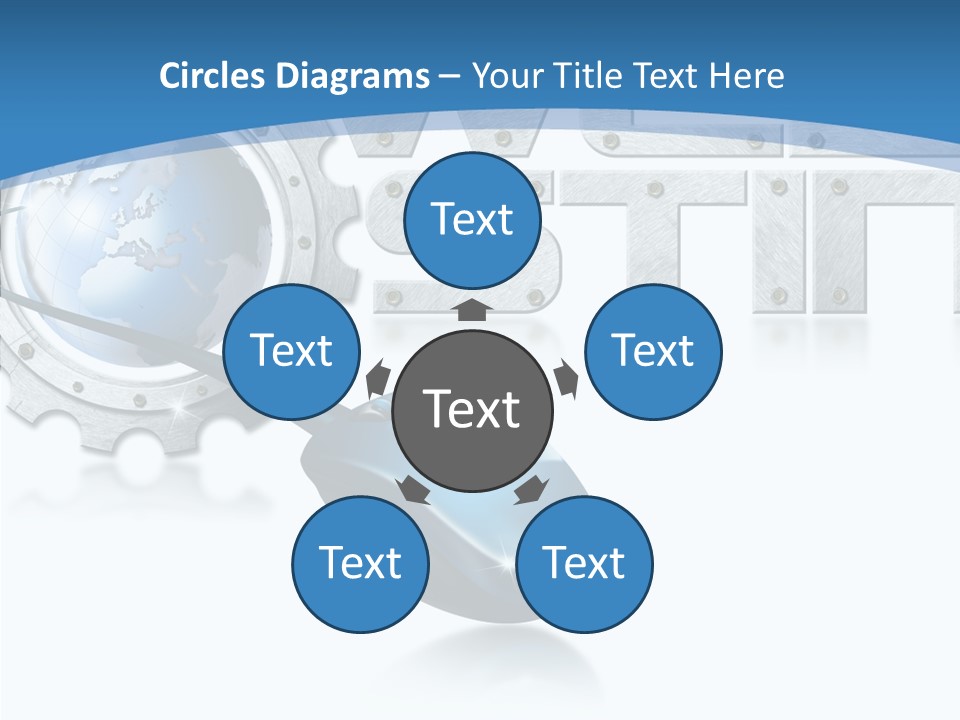 Digital Written Engine PowerPoint Template