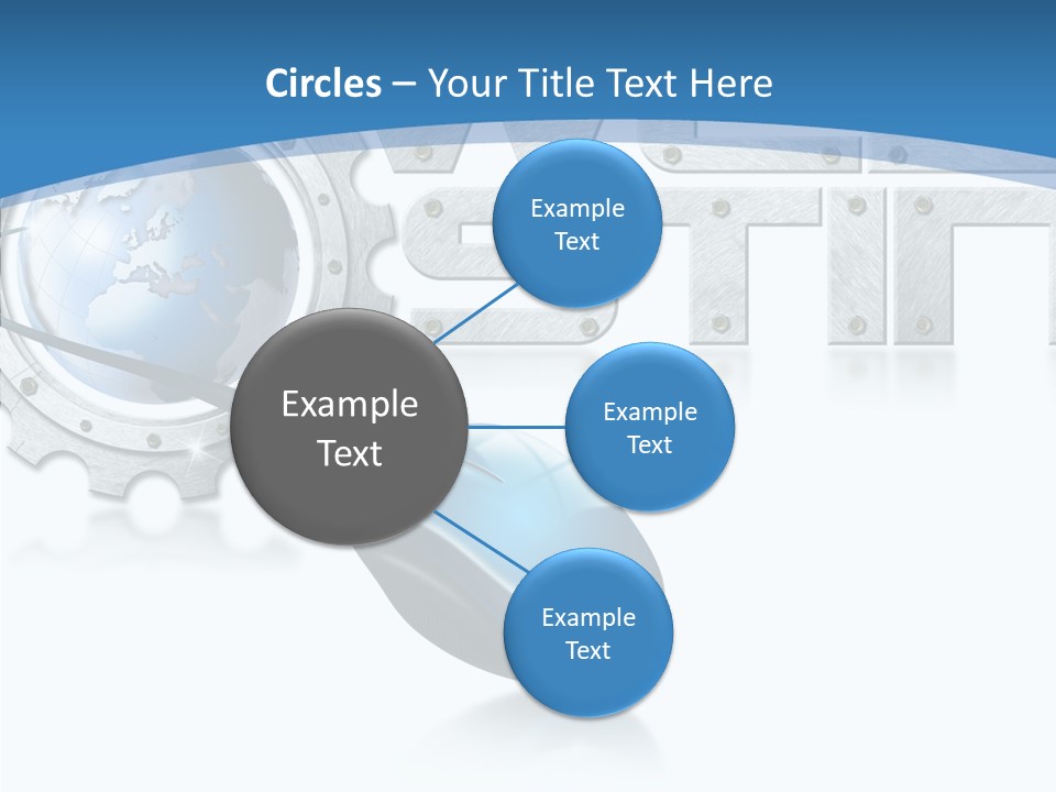 Digital Written Engine PowerPoint Template