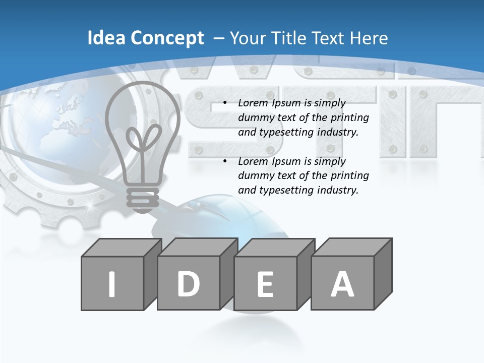 Digital Written Engine PowerPoint Template