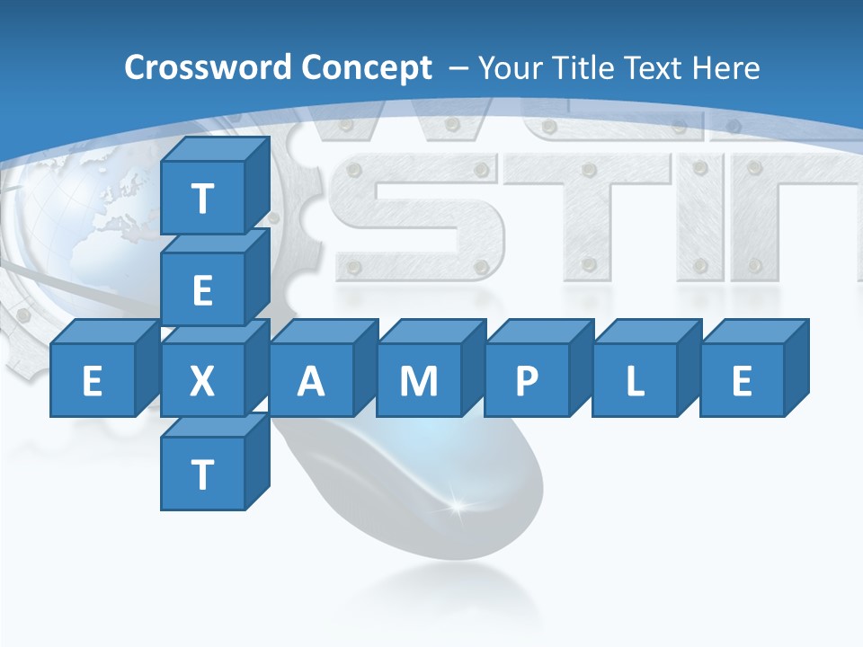 Digital Written Engine PowerPoint Template