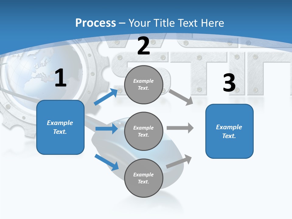 Digital Written Engine PowerPoint Template