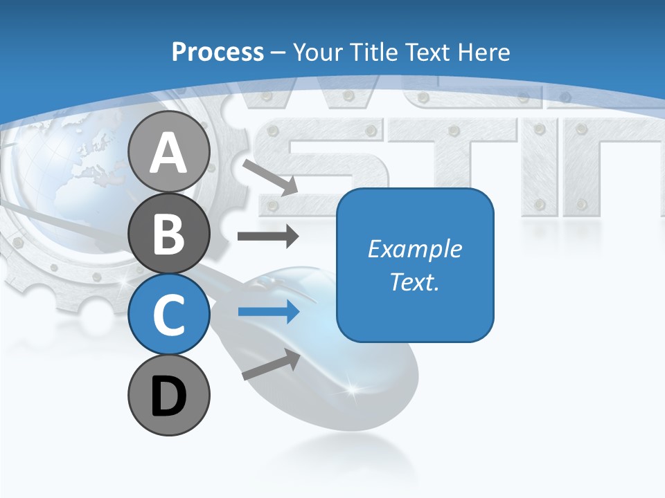 Digital Written Engine PowerPoint Template