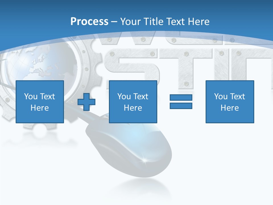 Digital Written Engine PowerPoint Template