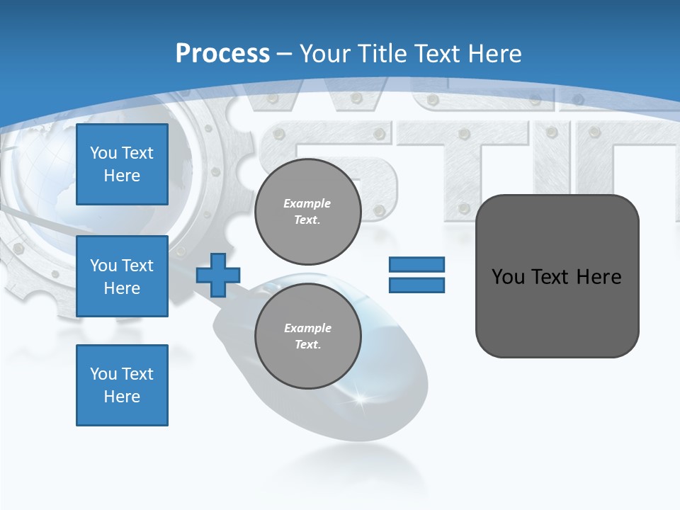 Digital Written Engine PowerPoint Template