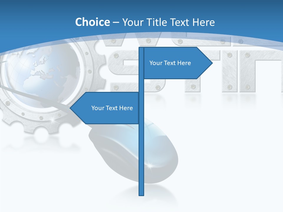 Digital Written Engine PowerPoint Template