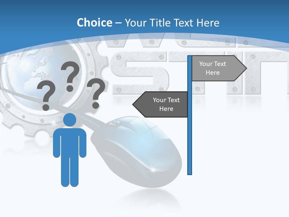 Digital Written Engine PowerPoint Template