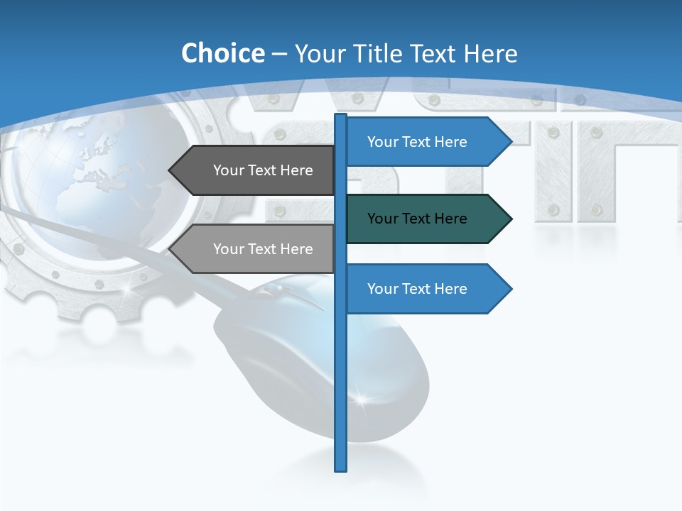 Digital Written Engine PowerPoint Template