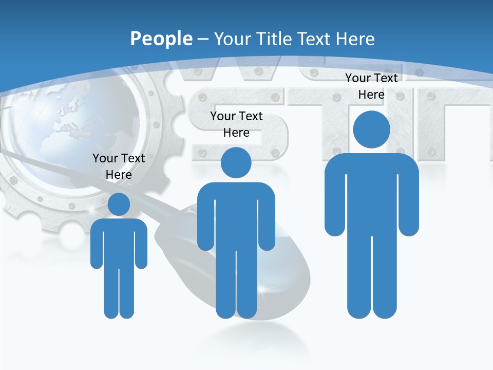 Digital Written Engine PowerPoint Template