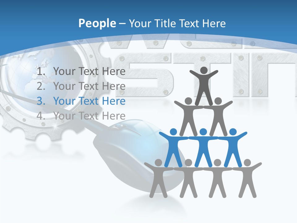 Digital Written Engine PowerPoint Template