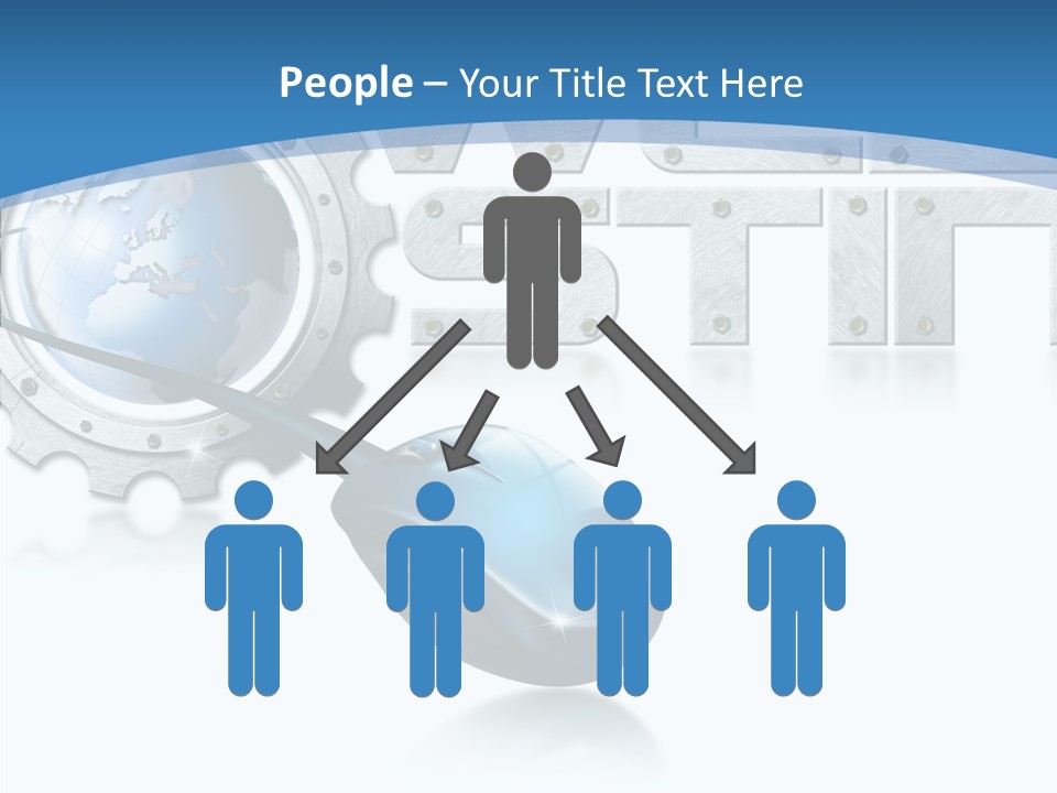 Digital Written Engine PowerPoint Template