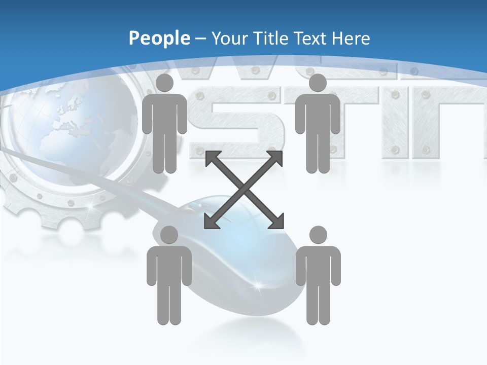Digital Written Engine PowerPoint Template