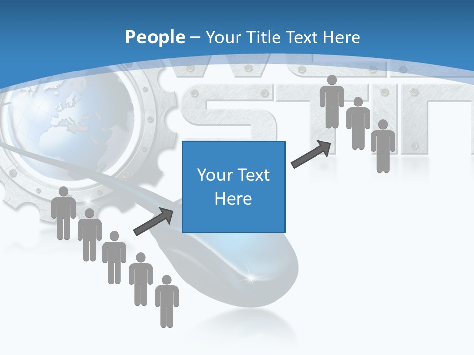 Digital Written Engine PowerPoint Template