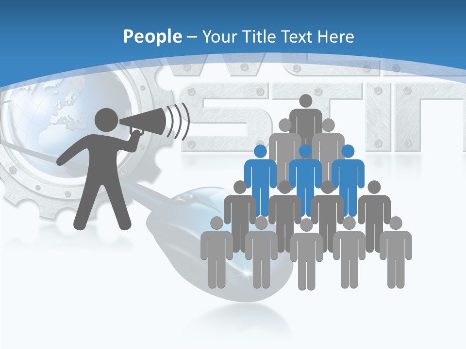 Digital Written Engine PowerPoint Template