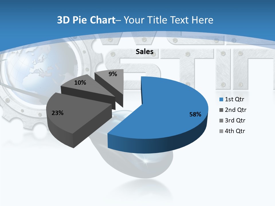 Digital Written Engine PowerPoint Template