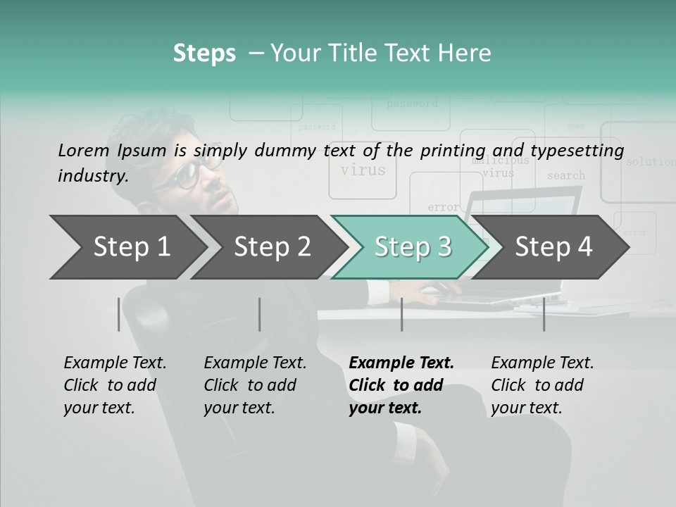 Weariness Man Boredom PowerPoint Template