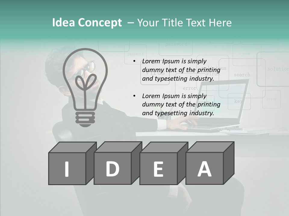 Weariness Man Boredom PowerPoint Template