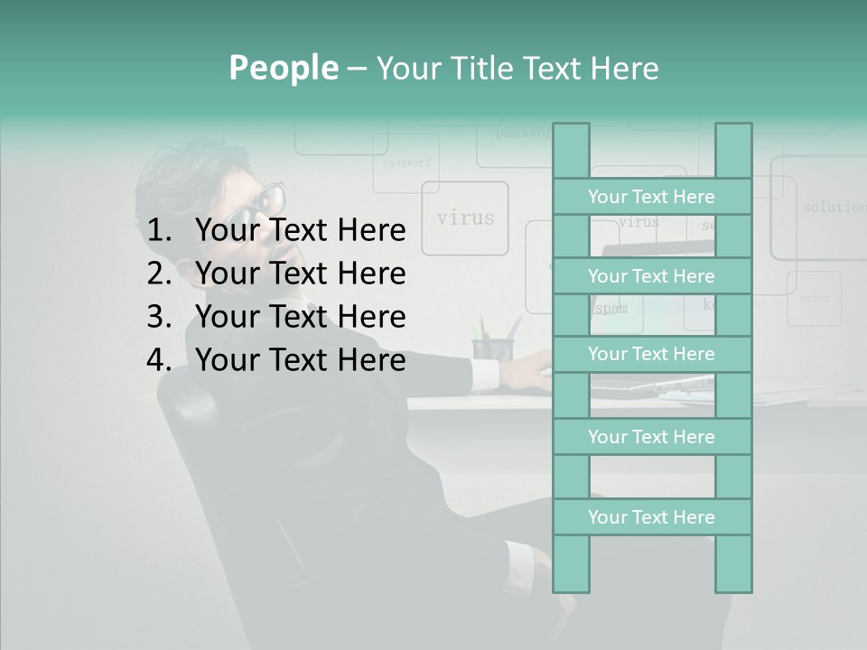 Weariness Man Boredom PowerPoint Template