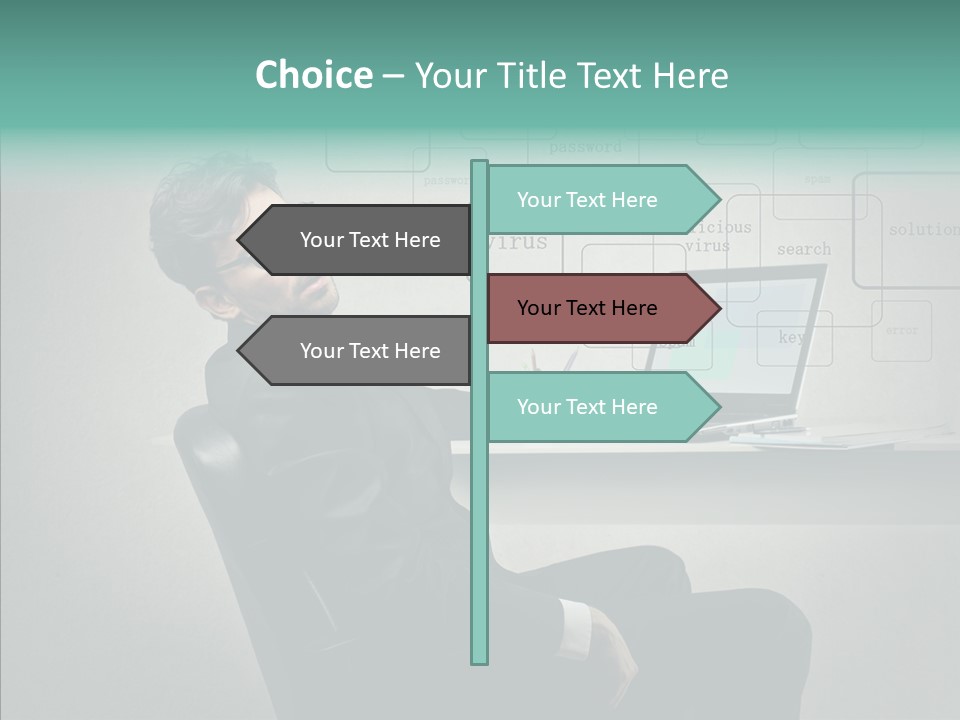 Weariness Man Boredom PowerPoint Template