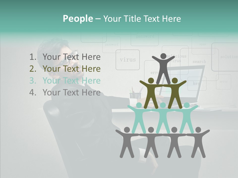 Weariness Man Boredom PowerPoint Template