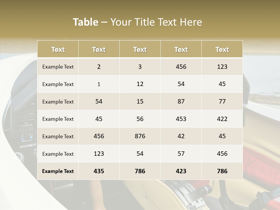 Inside Transportation Close Up PowerPoint Template