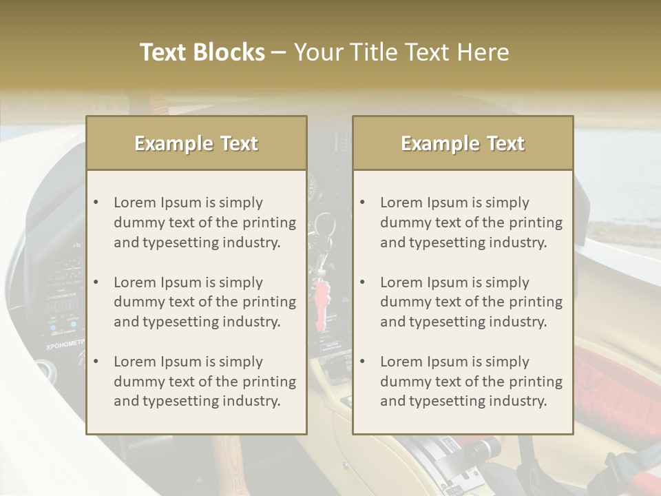 Inside Transportation Close Up PowerPoint Template