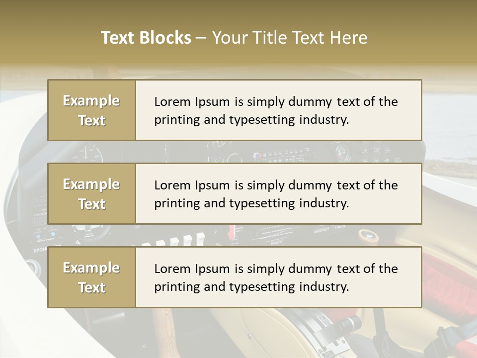 Inside Transportation Close Up PowerPoint Template