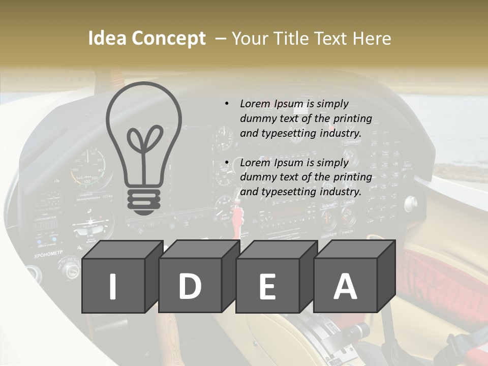 Inside Transportation Close Up PowerPoint Template