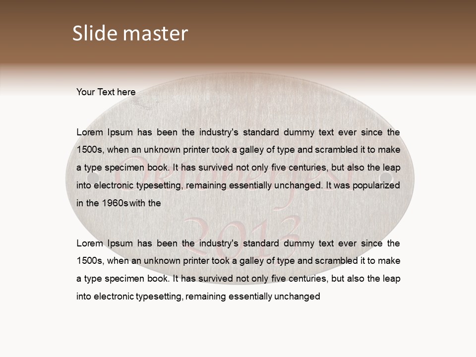 Restaurant Drink October PowerPoint Template