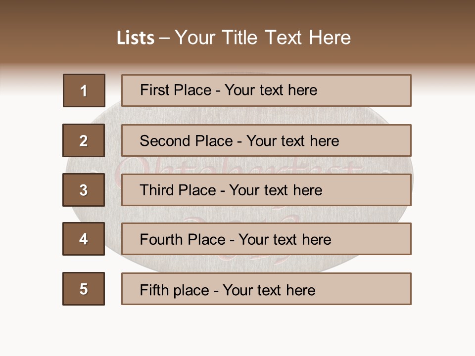 Restaurant Drink October PowerPoint Template