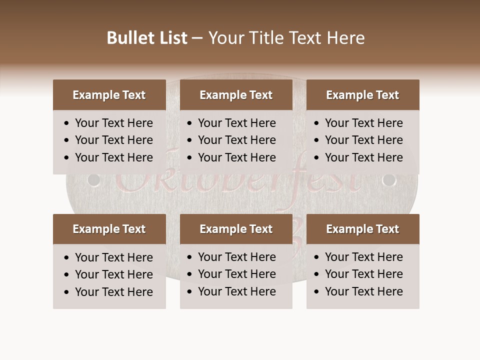 Restaurant Drink October PowerPoint Template