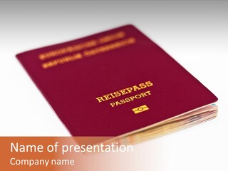 Passports Travel Border PowerPoint Template