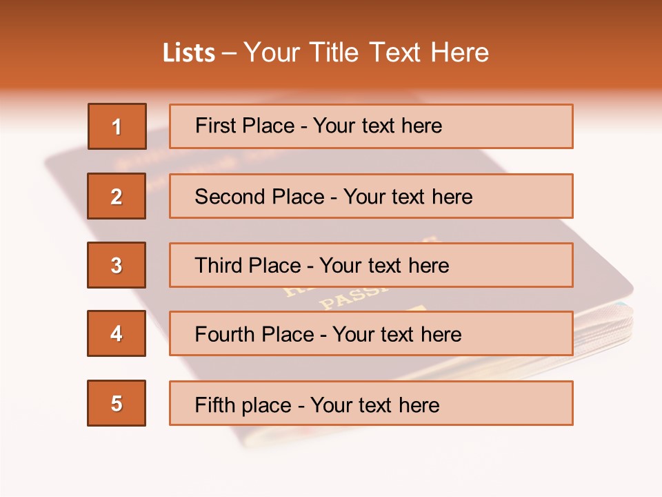 Passports Travel Border PowerPoint Template
