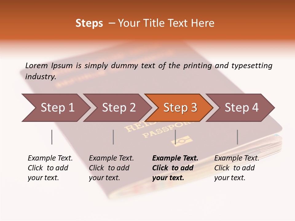 Passports Travel Border PowerPoint Template
