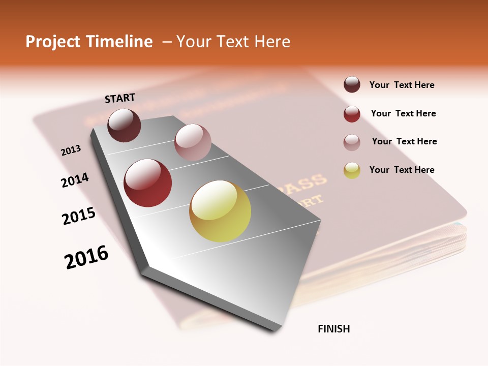 Passports Travel Border PowerPoint Template