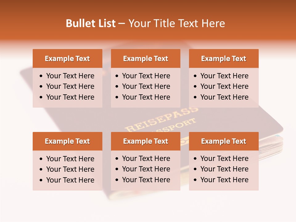 Passports Travel Border PowerPoint Template