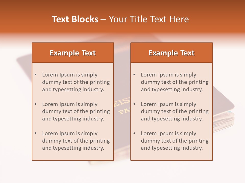Passports Travel Border PowerPoint Template